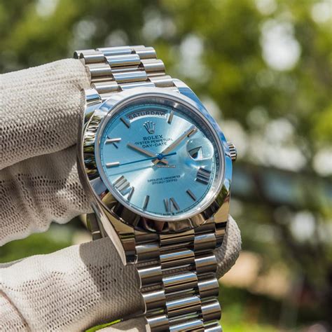 rolex oyster perpetual 40 platinum|Rolex day date ice blue.